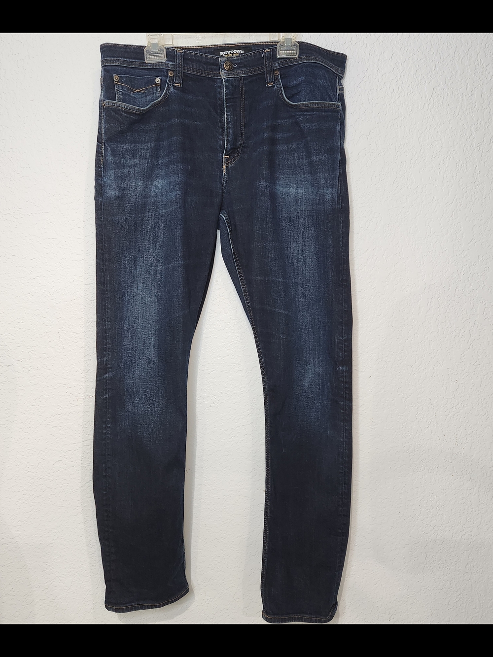 REVTOWN Slim Straight Dark Indigo Men's Jeans